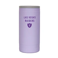 Las Vegas Raiders 12oz. Lavender Soft Touch Slim Coolie