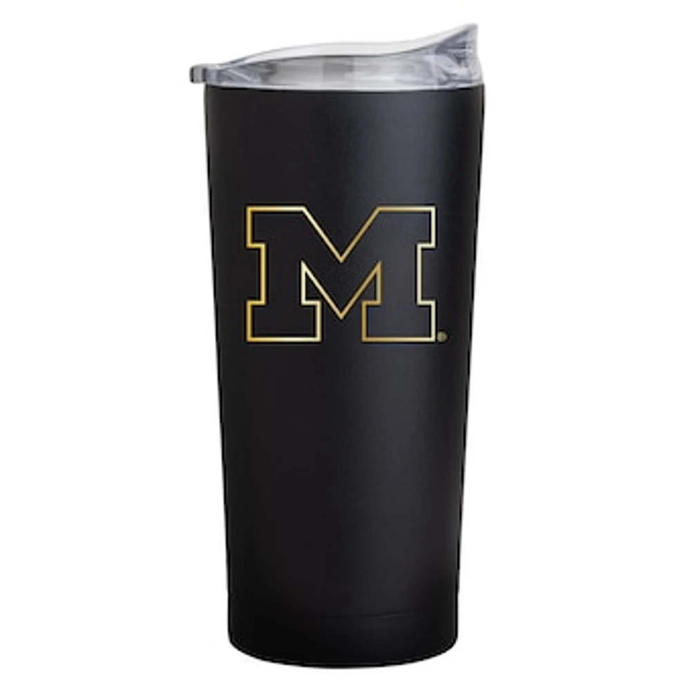 Michigan Wolverines Black Foil 20oz. Powder Coat Tumbler