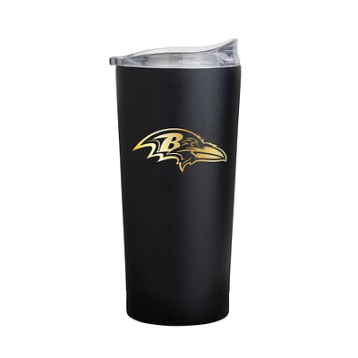 Baltimore Ravens Black Foil 20oz. Powder Coat Tumbler