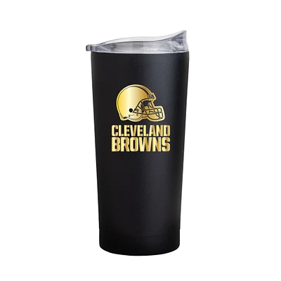 Cleveland Browns Black Foil 20oz. Powder Coat Tumbler