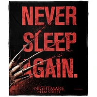 The Northwest Group  A Nightmare on Elm Street 50" x 60" Never Sleep Again Silk Touch Throw Blanket
