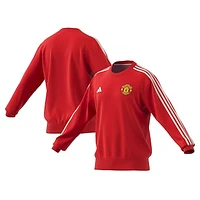 Men's adidas Red Manchester United DNA Pullover Sweatshirt