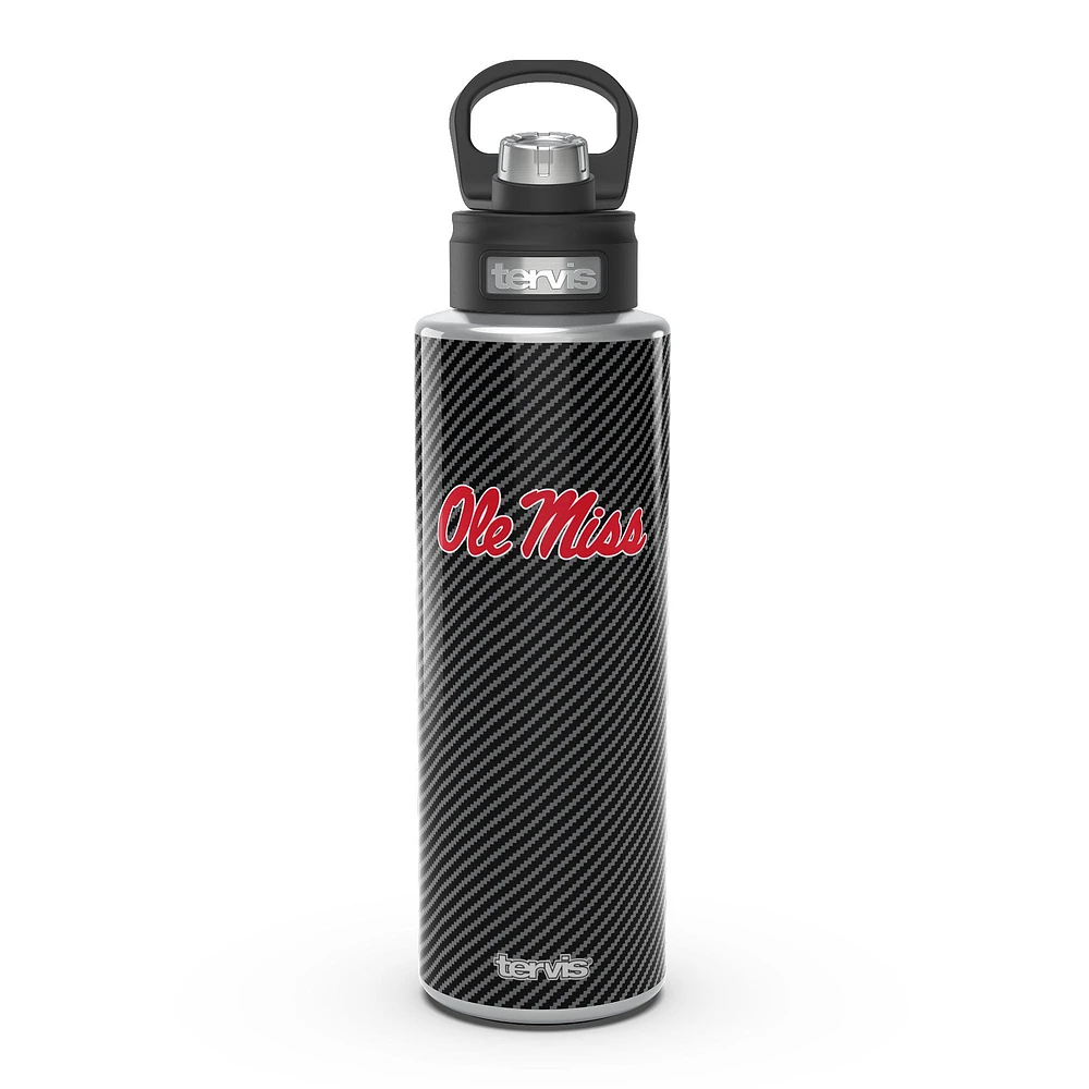 Tervis Ole Miss Rebels 40oz. Carbon Fiber Wide Mouth Water Bottle