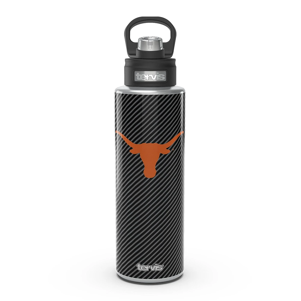 Tervis Texas Longhorns 40oz. Carbon Fiber Wide Mouth Water Bottle