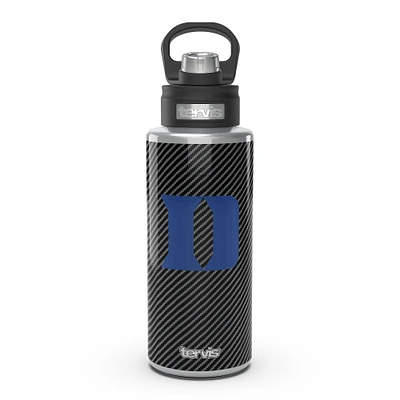 Tervis Duke Blue Devils 32oz. Carbon Fiber Wide Mouth Water Bottle