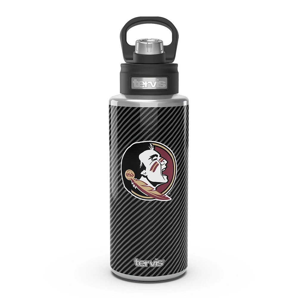 Tervis Florida State Seminoles 32oz. Carbon Fiber Wide Mouth Water Bottle