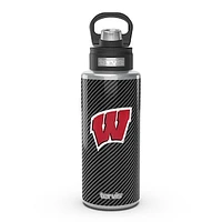 Tervis Wisconsin Badgers 32oz. Carbon Fiber Wide Mouth Water Bottle