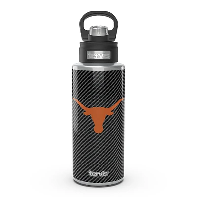 Tervis Texas Longhorns 32oz. Carbon Fiber Wide Mouth Water Bottle