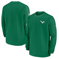 Men's Nike Kelly Green Philadelphia Eagles Alternate Logo Coach Long Sleeve Top