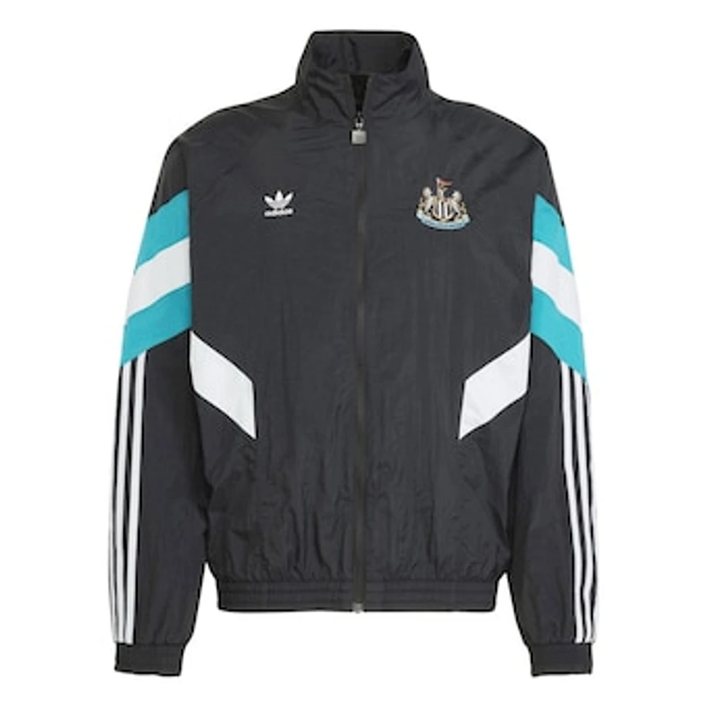 Men's adidas Originals Black Newcastle United Lifestyler Full-Zip Track Jacket