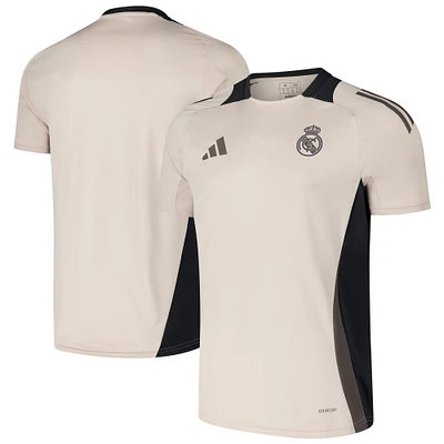 Men's adidas Light Beige Real Madrid 2024/25 AEROREADY Training Jersey