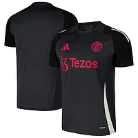 Men's adidas Black Manchester United 2024/25 AEROREADY Training Jersey