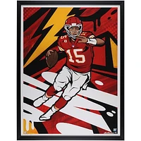 Patrick Mahomes Kansas City Chiefs Framed 30" x 40" Embellished Archival Paper Print - Art by Matt Corrado - #2 of Limited Edition 3