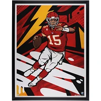 Patrick Mahomes Kansas City Chiefs Framed 30" x 40" Embellished Archival Paper Print - Art by Matt Corrado - #2 of Limited Edition 3