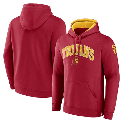 Men's Fanatics Cardinal USC Trojans Arch & Logo Pullover Hoodie