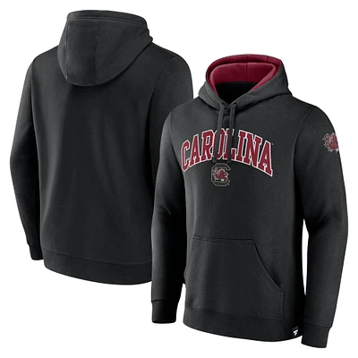 Men's Fanatics Black South Carolina Gamecocks Arch & Logo Pullover Hoodie