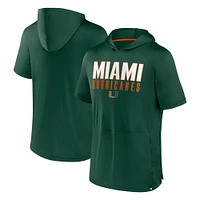 Men's Fanatics  Green Miami Hurricanes Core Read Hoodie T-Shirt