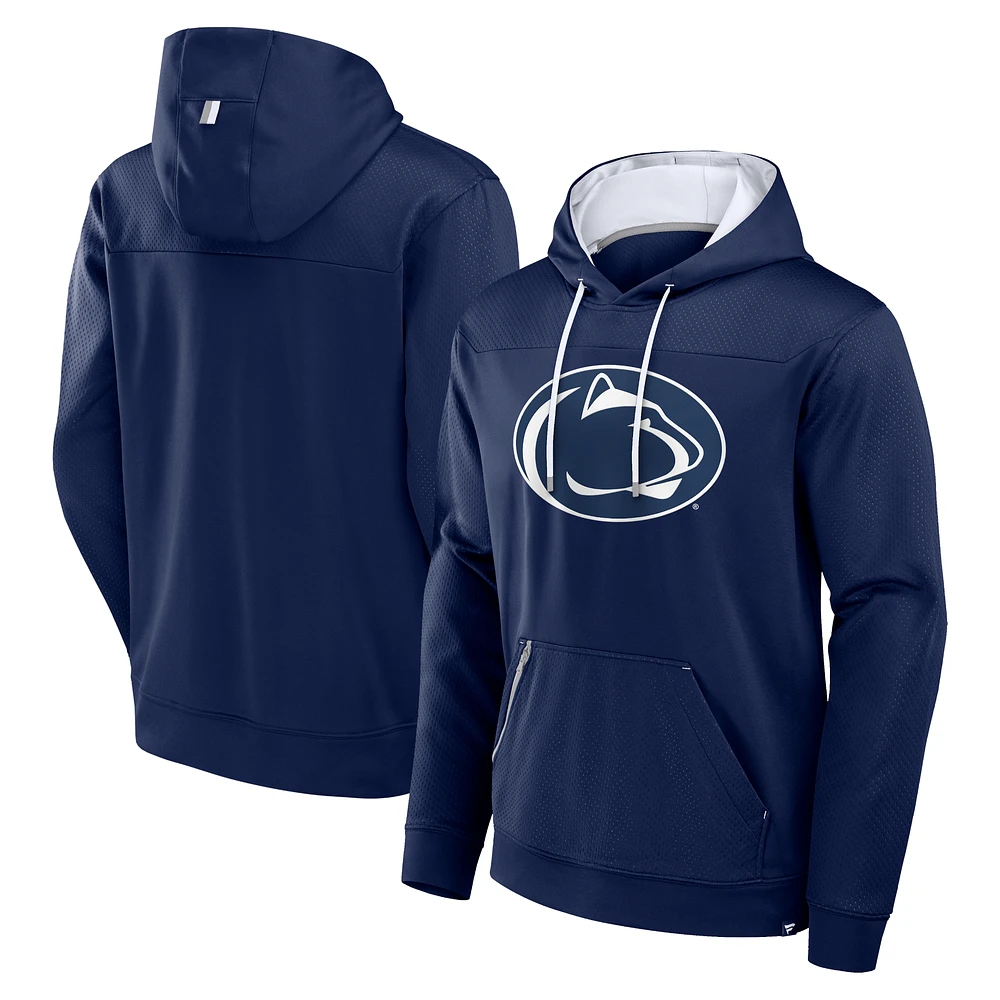 Men's Fanatics  Navy Penn State Nittany Lions Defender Dot Faded Primary Pullover Hoodie