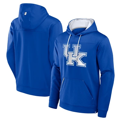 Men's Fanatics  Royal Kentucky Wildcats Defender Dot Faded Primary Pullover Hoodie