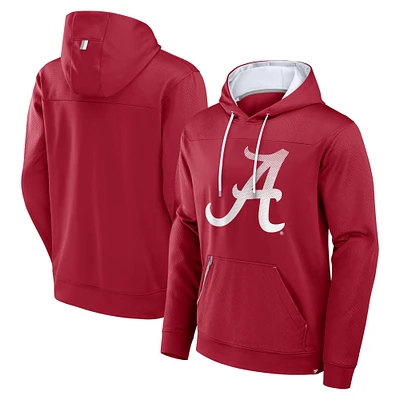 Men's Fanatics Crimson Alabama Tide Defender Dot Faded Primary Pullover Hoodie