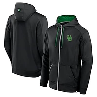 Men's Fanatics Black Oregon Ducks Defender Full-Zip Hoodie