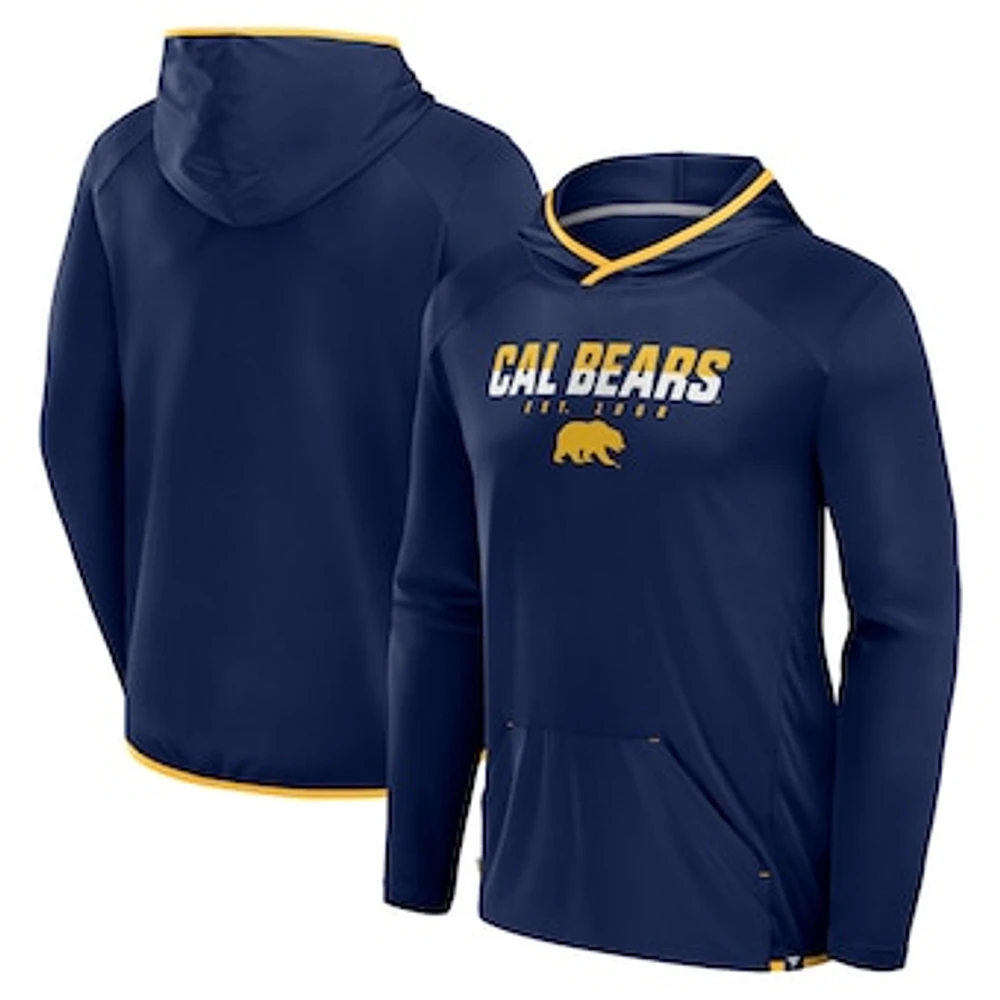 Men's Fanatics Navy/Gold Cal Bears Transitional Hoodie T-Shirt