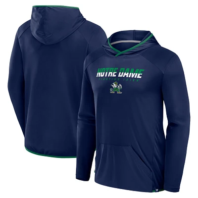 Men's Fanatics Navy/Green Notre Dame Fighting Irish Transitional Hoodie T-Shirt