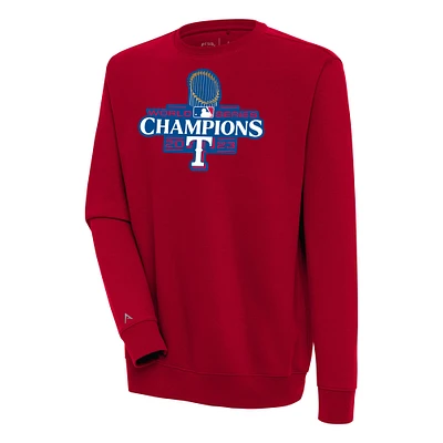 Men's Antigua  Red Texas Rangers 2023 World Series Champions Victory Pullover Sweatshirt