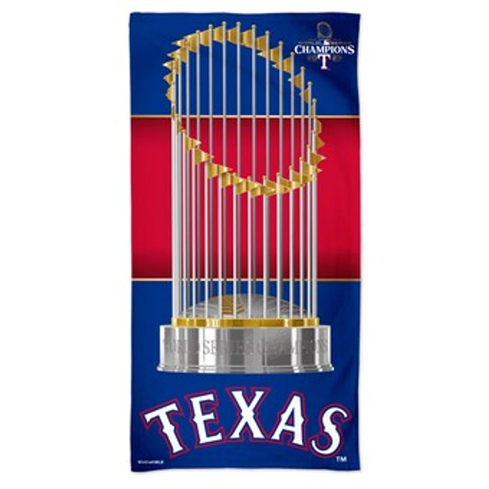 WinCraft  Texas Rangers 2023 World Series Champions 30" x 60" Spectra Beach Towel