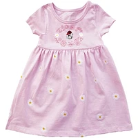 Girls Toddler Wes & Willy Pink Georgia Bulldogs Daisy Dress