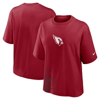 Women's Nike Cardinal Arizona Cardinals Boxy T-Shirt