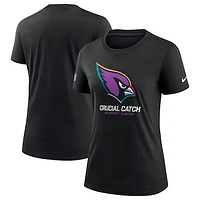 Women's Nike  Black Arizona Cardinals 2024 NFL Crucial Catch Tri-Blend T-Shirt