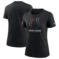 Women's Nike  Black Indianapolis Colts 2024 NFL Crucial Catch Tri-Blend T-Shirt