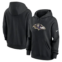 Women's Nike Black Baltimore Ravens Club Fleece Pullover Hoodie