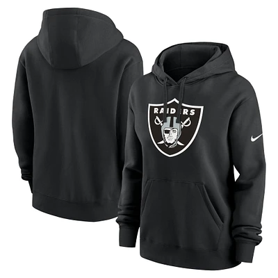 Women's Nike Black Las Vegas Raiders Club Fleece Pullover Hoodie