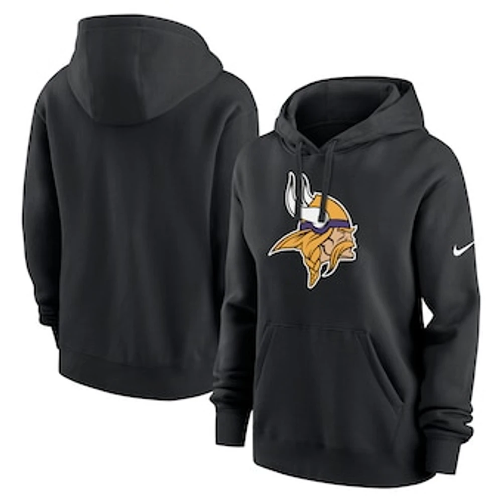 Women's Nike Black Minnesota Vikings Club Fleece Pullover Hoodie