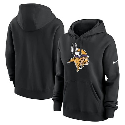 Women's Nike Black Minnesota Vikings Club Fleece Pullover Hoodie