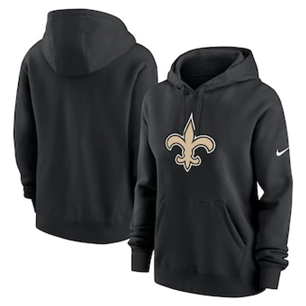 Women's Nike Black New Orleans Saints Club Fleece Pullover Hoodie