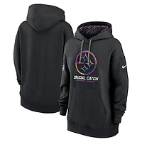 Women's Nike Black Pittsburgh Steelers NFL Crucial Catch Club Pullover Hoodie