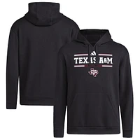 Men's adidas Black Texas A&M Aggies Strategy Game Fleece Pullover Hoodie