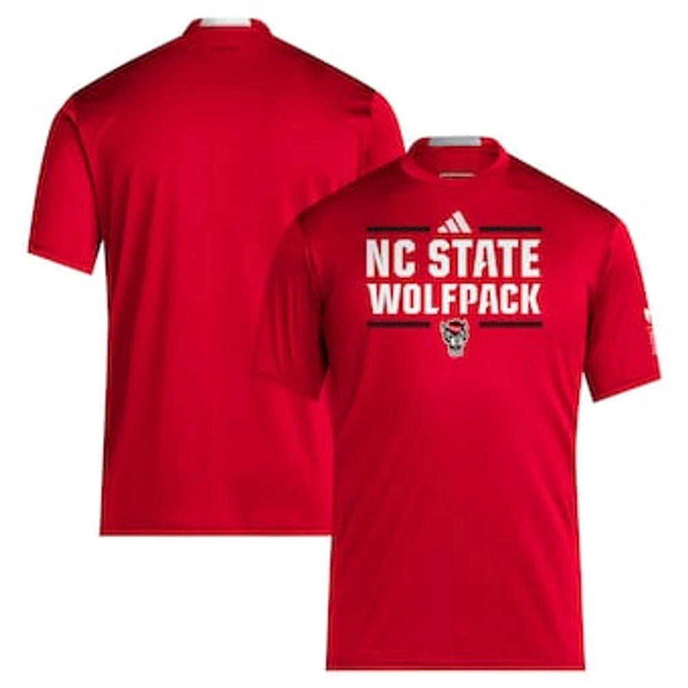 Men's adidas Red NC State Wolfpack 2024 Sideline AEROREADY T-Shirt