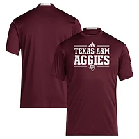 Men's adidas Maroon Texas A&M Aggies 2024 Sideline AEROREADY T-Shirt