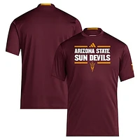 Men's adidas Maroon Arizona State Sun Devils 2024 Sideline AEROREADY T-Shirt