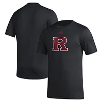 Men's adidas Scarlet Rutgers Knights Primary Locker Logo Pre-Game AEROREADY T-Shirt