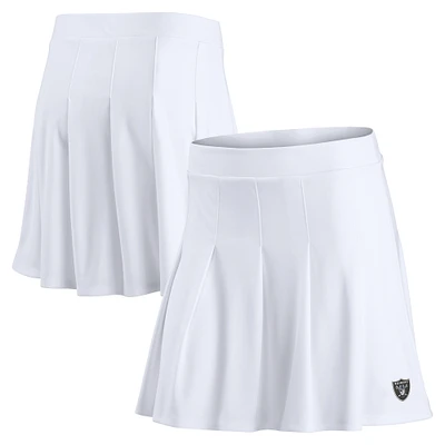 Women's Fanatics White Las Vegas Raiders Primary Logo Tennis Skort