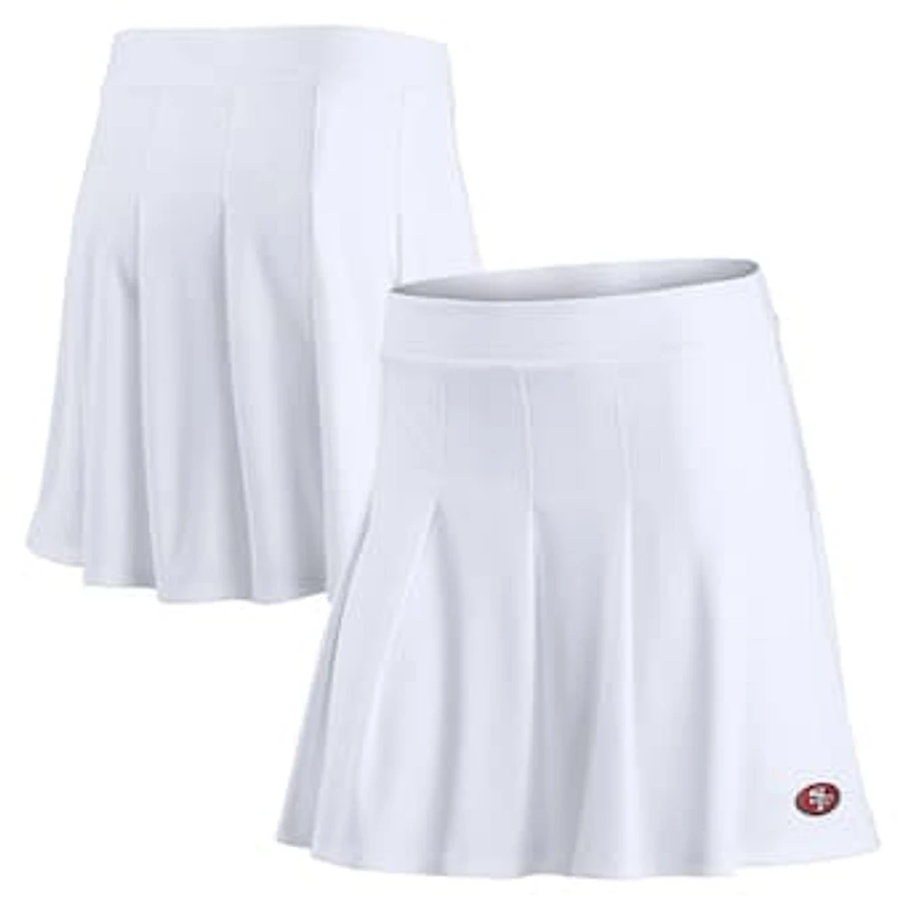 Women's Fanatics White San Francisco 49ers Primary Logo Tennis Skort