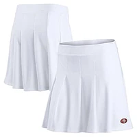 Women's Fanatics White San Francisco 49ers Primary Logo Tennis Skort