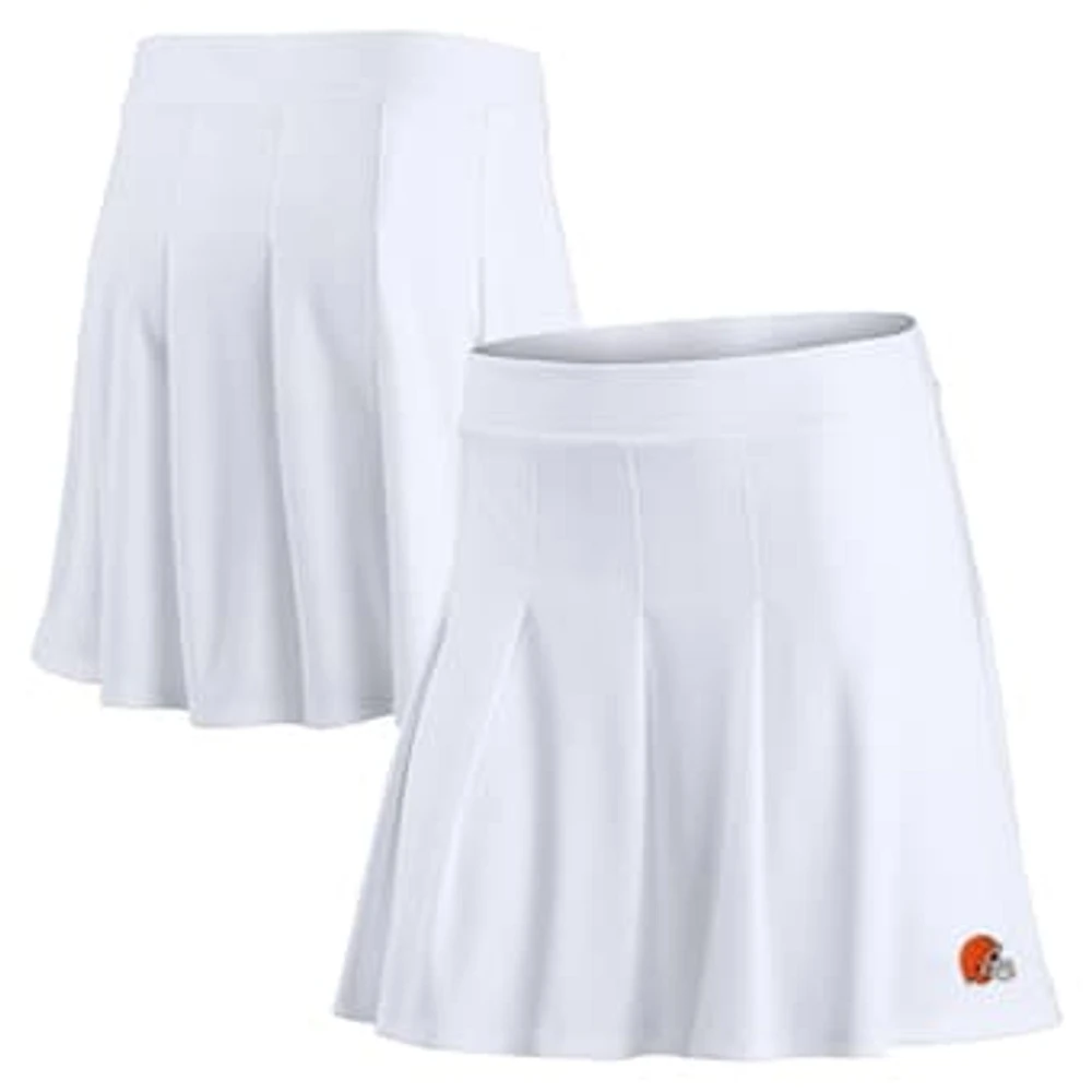 Women's Fanatics White Cleveland Browns Primary Logo Tennis Skort