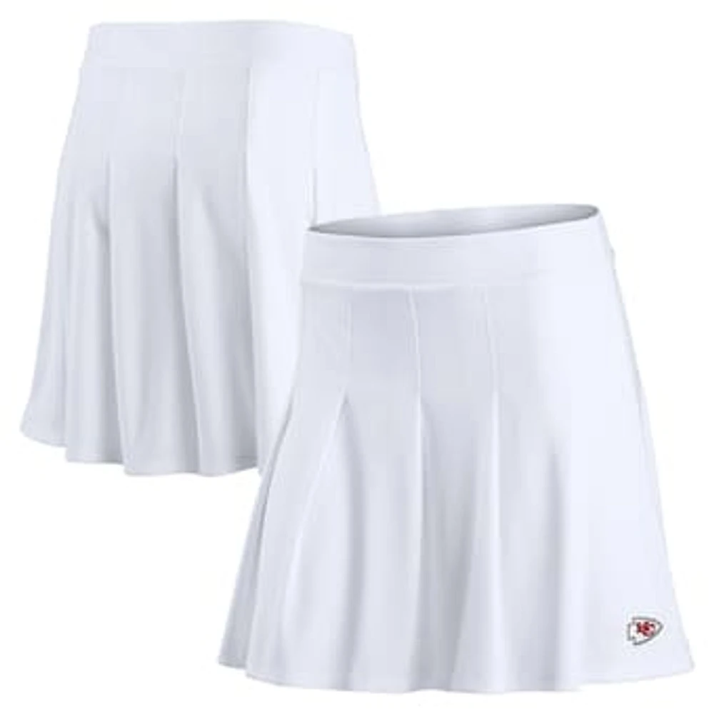 Women's Fanatics White Kansas City Chiefs Primary Logo Tennis Skort