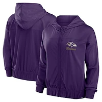 Women's Fanatics Purple Baltimore Ravens Script Lock Full-Zip Hoodie